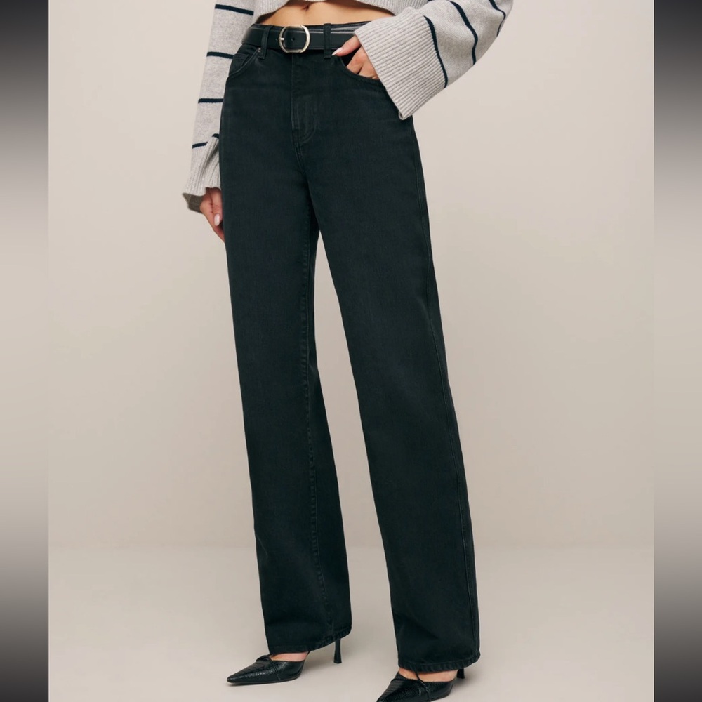 Reformation Val Jeans in Vana wash, Size 28